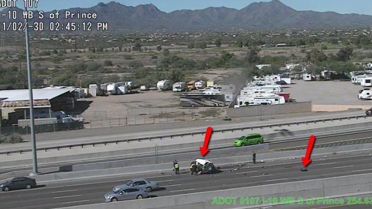 Man dies from injuries in Thursday crash on I-10 in Tucson